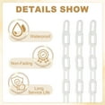 thumbnail image 3 of Uxcell 25 Feet Plastic Chain Link Safety Barrier Chain 1x2" Buckle White, 3 of 6