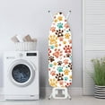 thumbnail image 3 of Renewold Dog Paw Print Ironing Board Cover and Pad 15x54 Ventilate Thick Padding, Ajudtable Wide Ironing Table Cover with Elastic Edge & Straps Easy to Install Resist Scorching Covers, 3 of 6