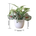 thumbnail image 2 of Artificial Potted Plant Leaf Simulation Leaves Home Office Desktop Greenery Decoration, 2 of 4