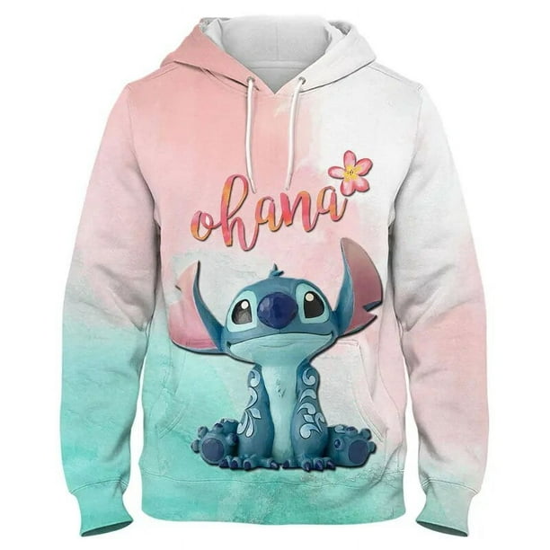 Disney Stitch Sweatshirtlilo & Stitch 3D Print Men Hoodies Zipper Cartoon  Anime Harajuku Style Women Oversized Jacket Coat New 