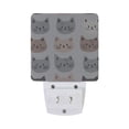 thumbnail image 5 of Yayeee LED Night Light for The Home Plug in With Light Sensors 2 Pack, Gray Cat Pattern, 5 of 6