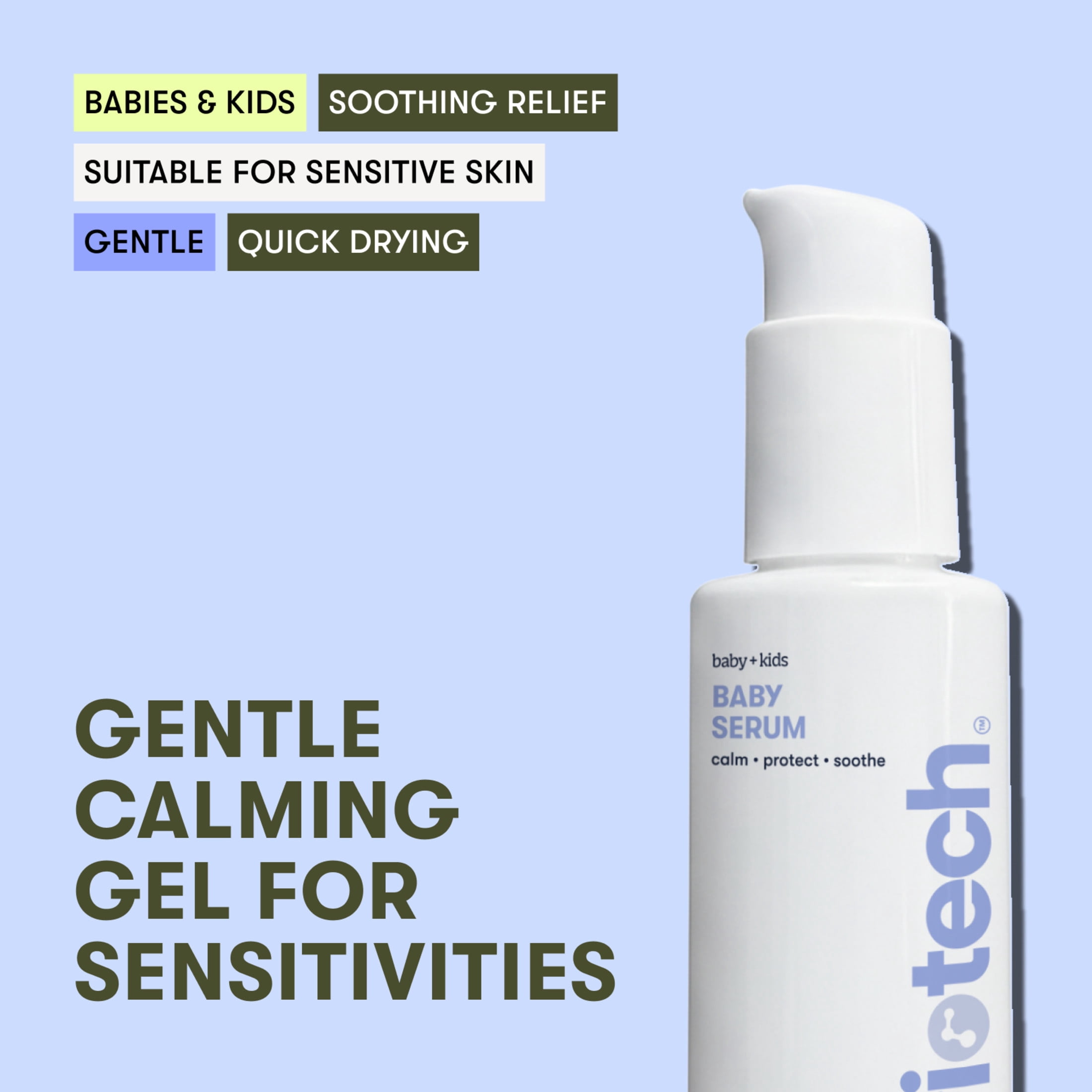 Briotech Babies & Kids Skin Serum, Hypochlorous Acid Gel, 3.4 fl oz (2 Pack)