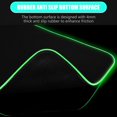 thumbnail image 3 of Gaming Mat LED Lighting Modes Antislip Rubber Base Mousepad for Stability Soft Fabric Gaming Desk Mat, 3 of 7