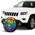 thumbnail image 2 of Kll Pride Rainbow Tire Cover,Universal Wheel Tire Cover For Trailer, Rv, Suv, Truck,Camper And Many Vehicle,(17 Inch), 2 of 7