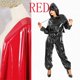 thumbnail image 3 of Monos de charol brillante para mujer, monos con capucha de PVC, pantalones bombachos góticos, traje de una pieza de látex sintético para mujer, ropa de club nueva personalizada, 3 of 5
