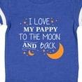 thumbnail image 4 of Inktastic I Love My Pappy to the Moon and Back Boys or Girls Baby Bodysuit, 4 of 5
