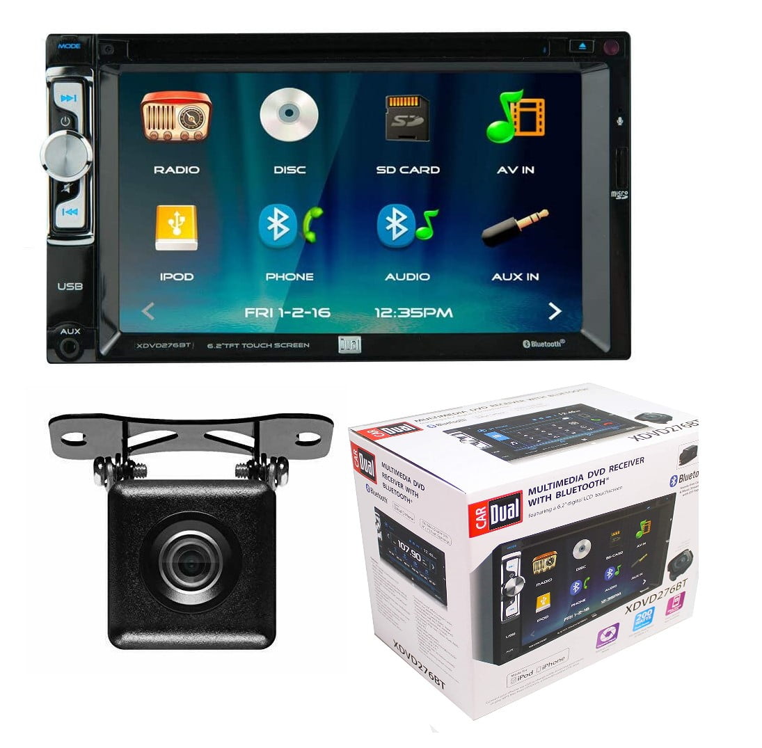 DUAL XDVD276BT 2 Din CD DVD Receiver USB AUX Bluetooth WITH BONUS