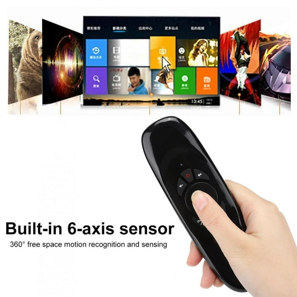 Air Mouse USB Remote Control, C120 USB 2.4G Wireless Flying Mouse Keyboard Control Remoto para Windows/Mac OS/Android/Linux/Computadora/TV/Tableta Partes Electronicas Octpeak No