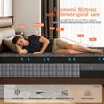 thumbnail image 6 of ENSHUI King Size Mattress, 14-inch Gel Memory Foam Mattress, Boxed, Features Individually Pocketed Springs for Effective Pressure Relief and Motion Insulation, CertiPUR-US Certified, 6 of 9