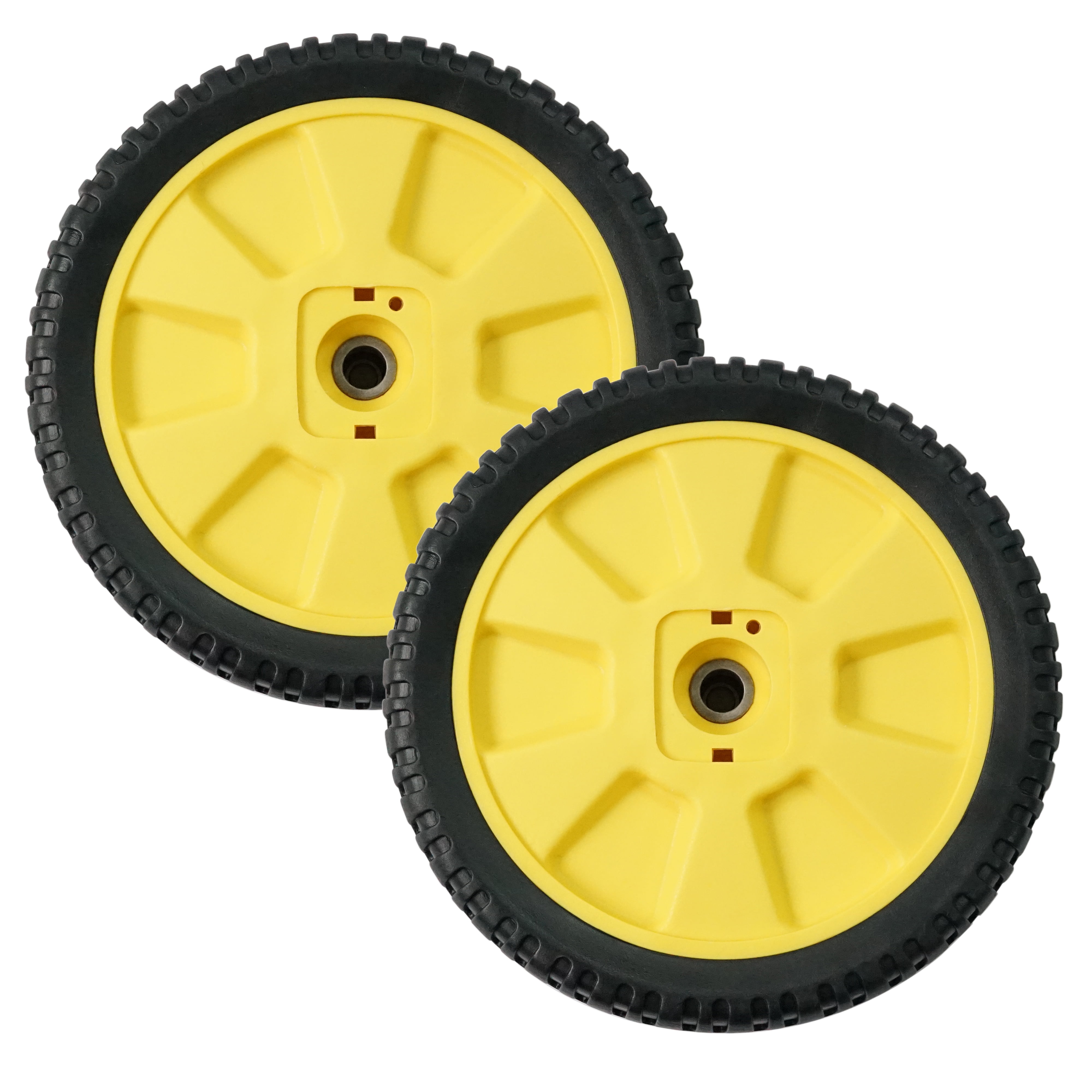 Hex Autoparts 2 Pack Push Mower Wheel Lawn Mower Wheels 72-115 for John Deere AM115138 M111151 12SB 14SB 14SE 14PB JE75