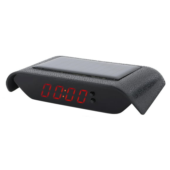 Horloge Numérique de Voiture, Calendrier Solaire de Voiture de Performance Stable, Réglage Automatique Facile à Installer Conducteur de Travailleur d'Entretien pour Voiture de Course Feu Vert, Lumière Rouge, Lumière Bleue, Lumière Blanche