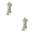 thumbnail image 3 of Guardoinrt Costumes avec Applique en Dentelle Unique Patch Floral Magnifique Patch Gris 2Set, 3 of 6