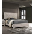 thumbnail image 2 of 4pc Cream Queen Size Bed Dresser Mirror Nightstand Furniture Set, 2 of 5