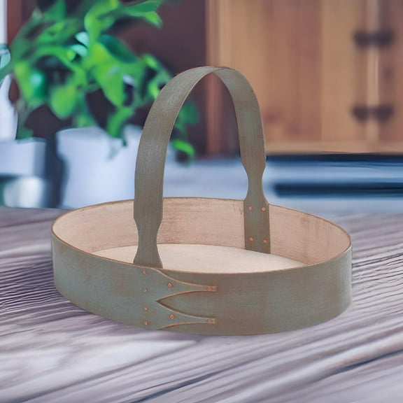 Wood Tray Blue Wood Shaker Style w/ Handle | Renovator's Supply