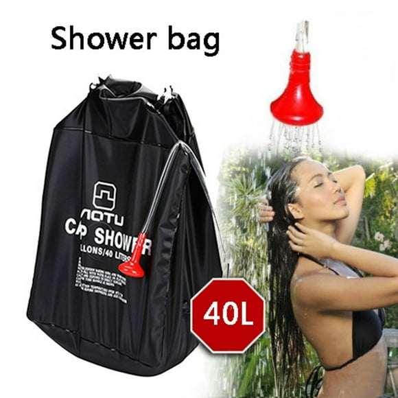 Summer Savings Qaailabf Portable Shower Heating Pipe Bag Solar Water Heater Outdoor Camping Camp 40L