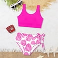 thumbnail image 6 of JAJAHO Girls Tankini Swimsuits Tropical Print Two Piece Bathing Suit With Adjustable Straps For Kids Teens 7-18Y Soft Beachwear, 6 of 6