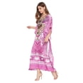thumbnail image 4 of Robe Kaftan Longue Décontractée Ample à Manches Kimono pour Femmes Grande Taille, Tenue de Villégiature, Robe de Soirée, Fête, Été, Plage, Couvre-Maillot, 4 of 6