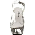 thumbnail image 2 of Ellie Brook Womens Clear Open Toe Platform Shoe - Size 10, 2 of 6