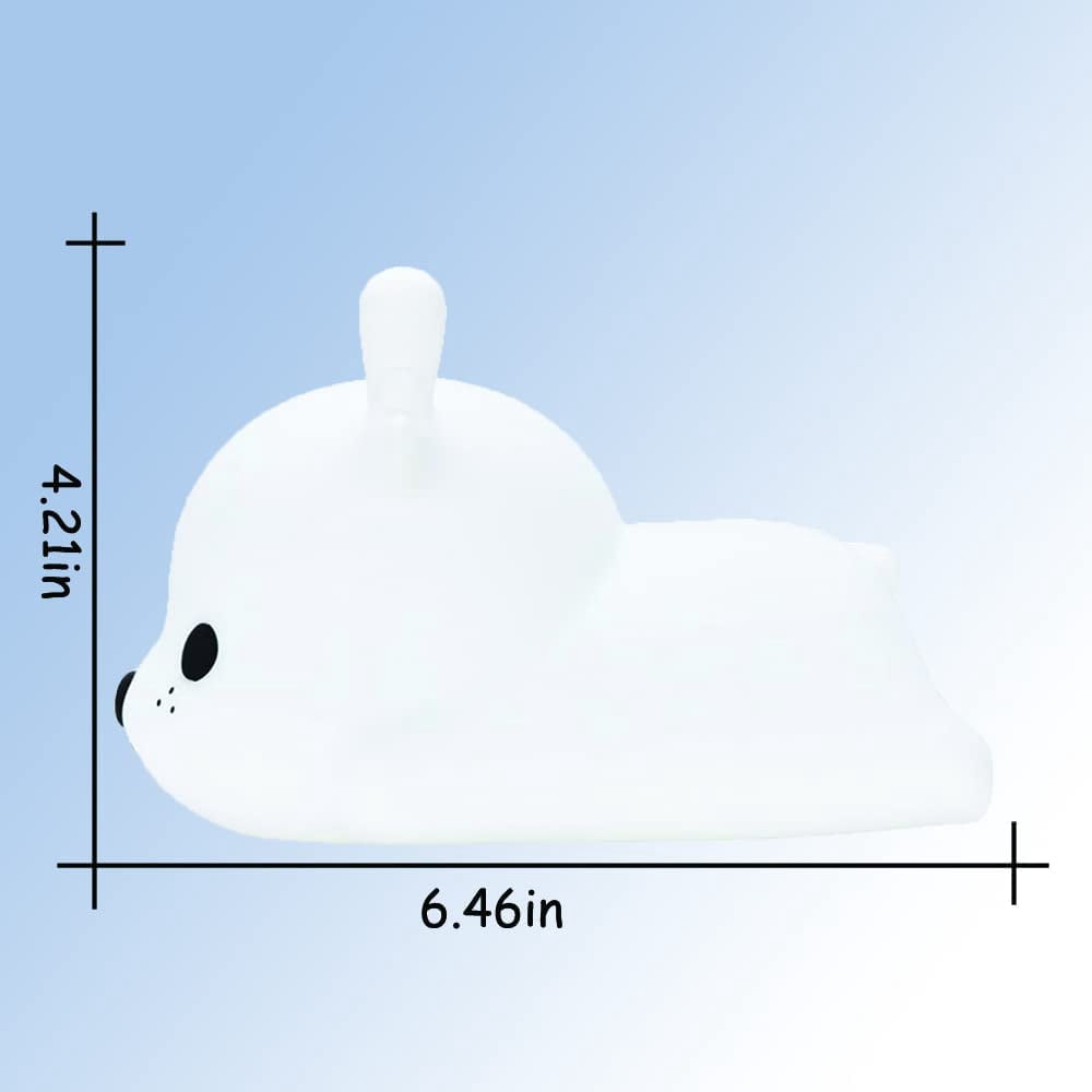 KOMI Kids Night Light Sweet Deer,Silicone Nursery Lamp for Baby and Toddler,Animal Night Light for Boys and Girls,Squishy Night Light for Bedroom,Cute Night Light for Kids Room (Deer)