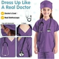 thumbnail image 4 of Style-Carry Doctor for Kids Come with Scrubs Pants and Accessories, Suitable for Boys and Girls Aged 3 4 5 Years Old, 4 of 6