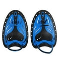 thumbnail image 1 of WHALE Swimming Diving Hand Fins Paddles Webbed Training Fin Scuba Equipment (Blue S), 1 of 8