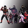 thumbnail image 1 of Disfraz de ninja para niño, disfraz de ninja de lujo, disfraz de ninja de dragón, disfraz SATKULL SATKULL, 1 of 2