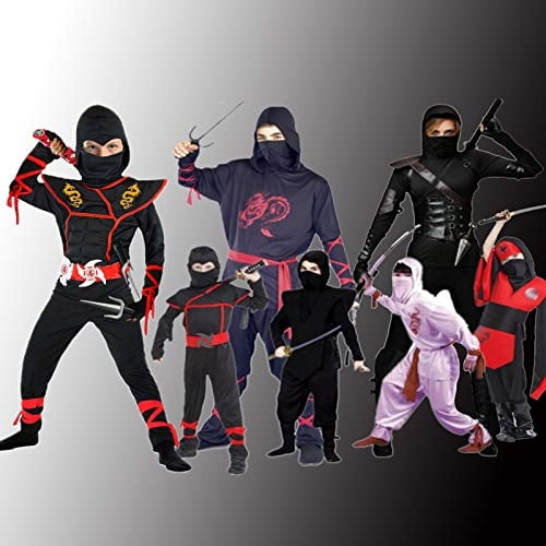 Disfraz de ninja para niño, disfraz de ninja de lujo, disfraz de ninja de dragón, disfraz SATKULL SATKULL