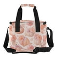 thumbnail image 2 of Insulated Cooler Bag with Multiple Pockets Lightweight Lunch Box Tote for Travel Beach Camping Office Pastel Pink Pumpkins, 2 of 7
