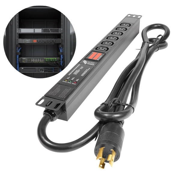 240v PDU Basic Distribution Unit (rack-mountable) Input: Nema L6-30 Output Connectors:6 C13