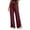 Wine, variant on BLVB Womens Wide Leg Sweatpants Casual Loose Solid Color Pants Comfy Lounge Joggers Side Slit for Workout