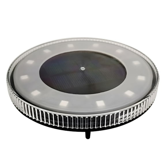 HIBIBUD Color Changing Solar Ground Lights LED Solar Outdoor Lights Landscape Lighting Multicolor Solar Disk Lights Waterproof Disc Puck Lights for Yard Decorative Outside Lawn Walkway