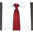 thumbnail image 1 of Corbata clásica de 7 cm para mujer, color liso, para hombre (cremallera magenta g73), 1 of 4