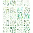 thumbnail image 2 of Wrapables Washi Scrapbooking Stickers Box Set, Green Plants (20 Sheets), 2 of 7