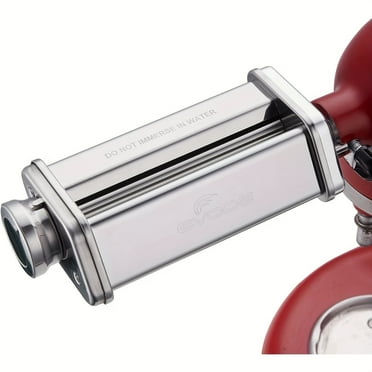3-in-1 Pasta Attachment for KitchenAid Stand Mixer ,Stainless steel Pasta Roller Attachment with 8 Adjustable thickness