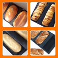 thumbnail image 5 of 3 Loaf Breads Moulds Loaves Baker Breads Loaf Pans Bakeware Baking Perfored, 5 of 5