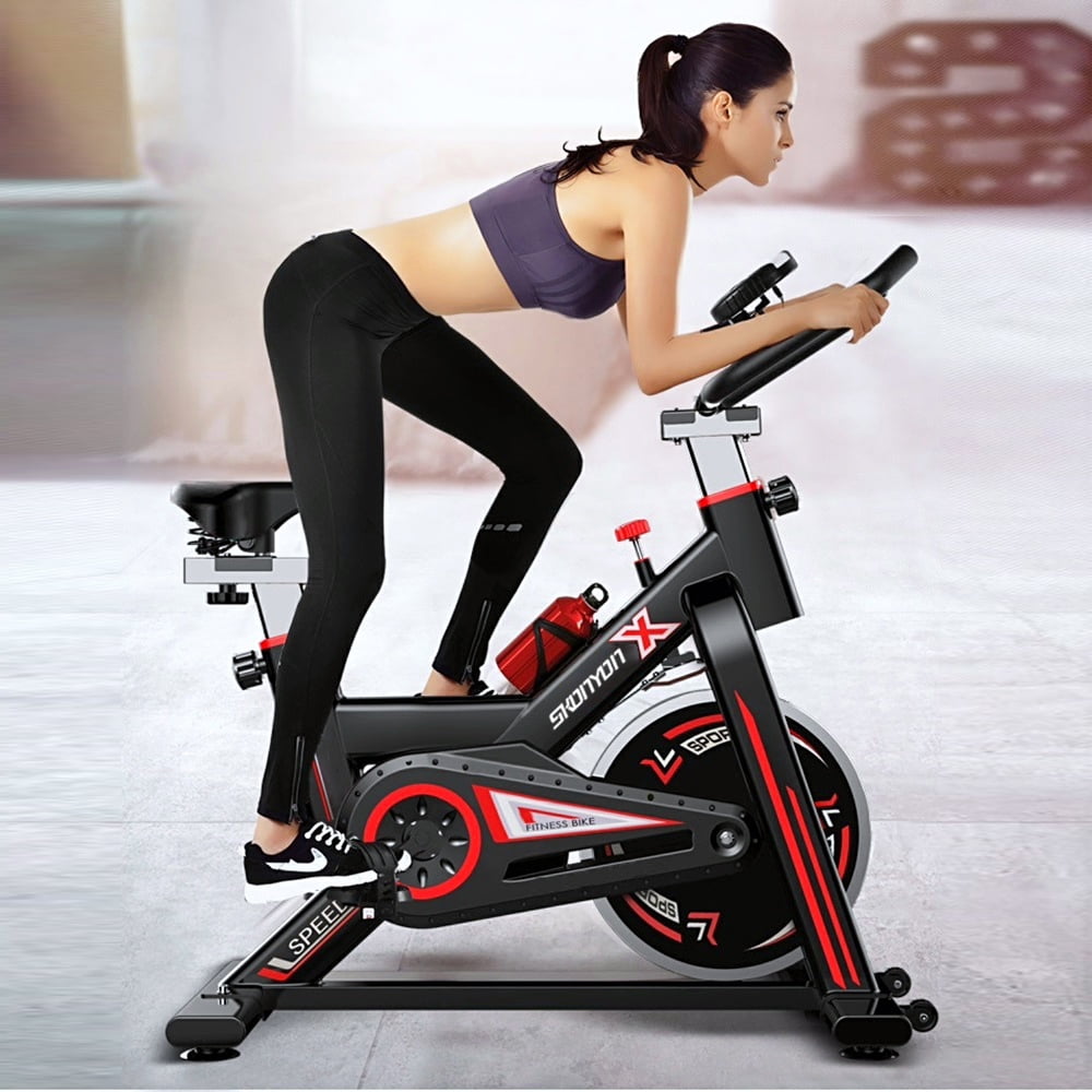 Pro Stationary Exercise Bike Bicycle Trainer Fitness Cardio Cycling Training Gym 