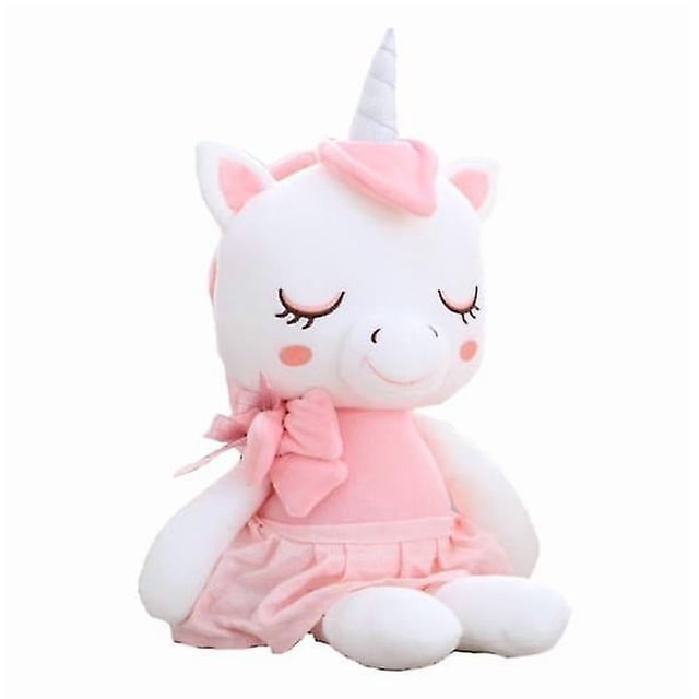 Set de regalo de peluche con forma de unicornio de peluche, 48 cm, supersuave para bebés