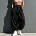 thumbnail image 2 of MYAOYINo Boundaries Womens Pants Baggy Sweatpants Drawstring Joggers Loose Fit Casual, 2 of 8