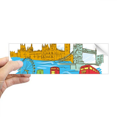 thumbnail image 1 of UK the United Kingdom London Rectangle Bumper Sticker Notebook Window Decal, 1 of 1