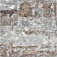 thumbnail image 1 of Ahgly Company Machine Washable Indoor Square Industrial Modern Grey Gray Area Rugs, 7' Square, 1 of 1