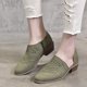 thumbnail image 1 of Zapatos casuales de mujer con cordones de invierno aterciopelados informales con tacones calados Wmkox8yii sdhk522, 1 of 3