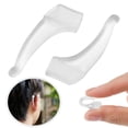 thumbnail image 5 of Silicone Eyeglass Ear Grips, Non-Slip Glasses Retainers for Comfortable Wear, Universal Fit for Arms, Secure and Soft, 3Pc(Clear, Large), 5 of 5