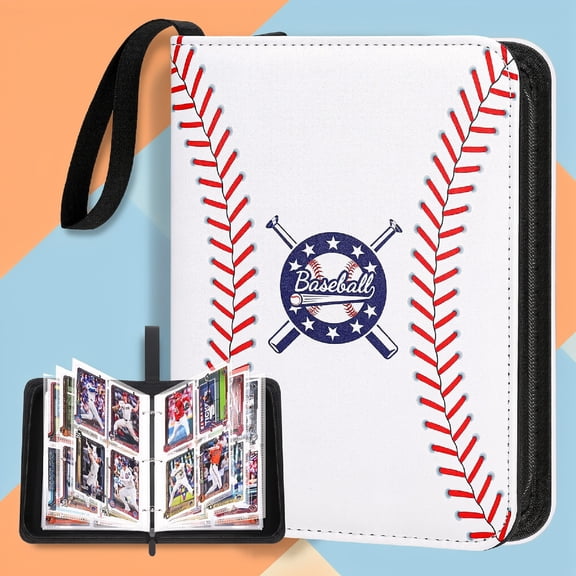 Baseball Card Binder 440 Pockets, Trading Card Album with Sleeves, Sports Card Binder with Card Display Design, Baseball Card Holder Album Protectors for Sport Cards Collectors
