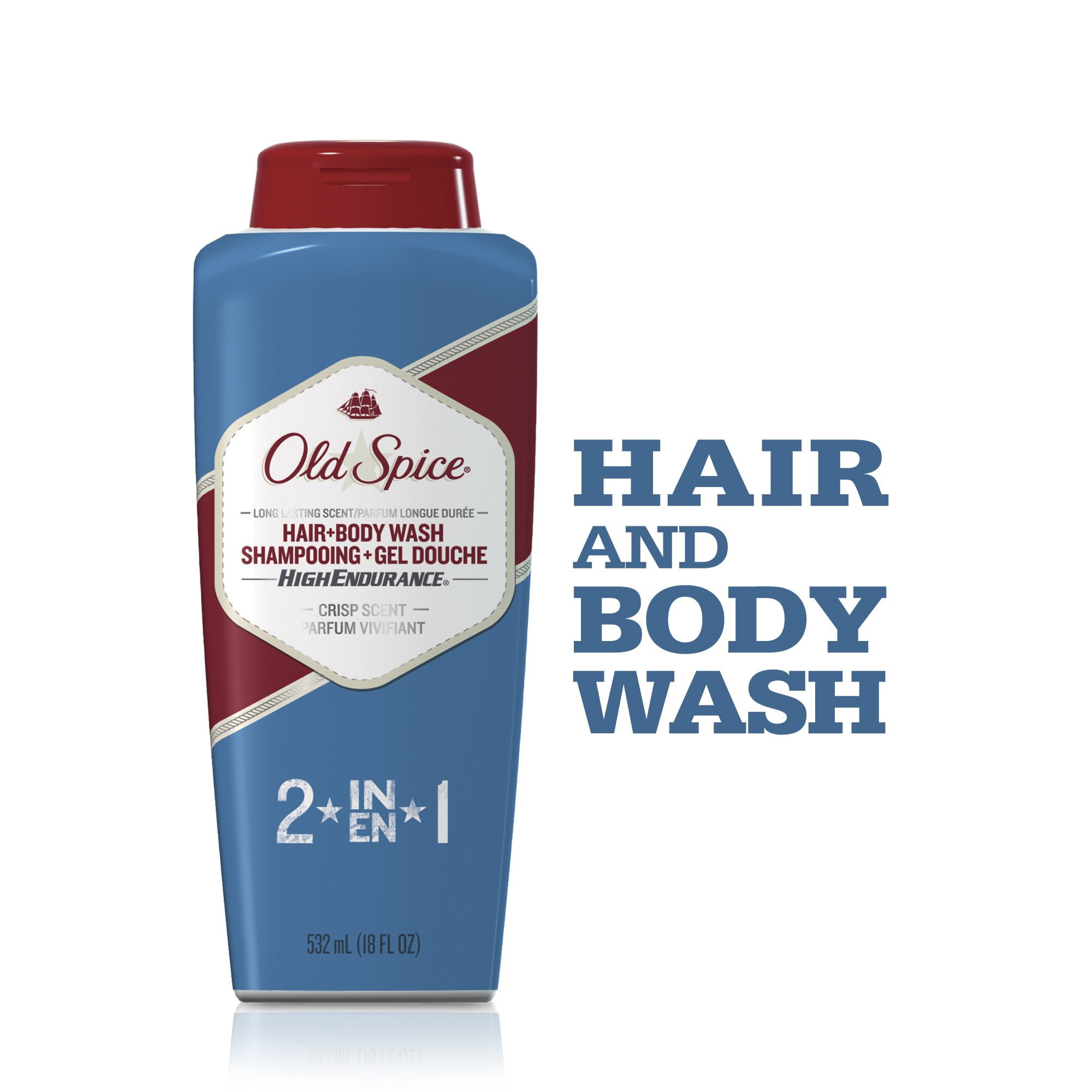 Old Spice Body Wash Hi Endrurance +Hair 18Oz, 6-Pack