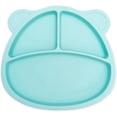thumbnail image 1 of Divided Portion Plates Silicone, Suction Cup Plates for Girls and Boys Toddlers and Babies, Fits High Chair, BPA Free, Food Grade Silicone, Green, 1 of 9