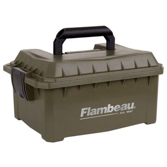 Flambeau 7415SB Shotshell Ammo Can 12/20 Gauge 9.625" L x 7.5" W x 4.25" D 4 Boxes Tan