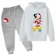 thumbnail image 3 of Conjuntos navideños para niños de Disney Mickey Mouse, ropa para niños, sudaderas con capucha y pantalones, conjunto de 2 piezas, chándales de dibujos animados para niños, ropa para niños pequeños, tr, 3 of 5