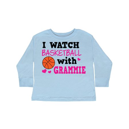 

Inktastic I Watch Basketball with Grammie Gift Toddler Toddler Girl Long Sleeve T-Shirt