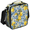 Black, variant on Jiaoprinted Colorful Insulated Lunch Box Bag, Rainbow Polygon Abstract Leakproof Portable Adults Lunch Cooler Tote Bag for Work Picnic