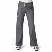 Wink Origins Sierra - Unisex Drawstring Cargo Scrub Pant, Pewter, 2X Tall